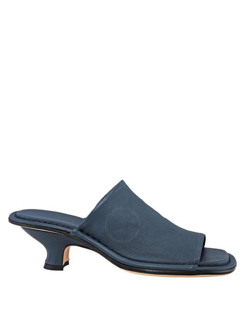 BY FAR Open Box - By Far Ladies Frankie Cobalto Leather Heeled Sandals, Brand Size 37 ( US Size 7 )