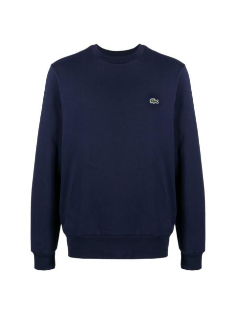 LACOSTE Classic logo-patch cotton sweatshirt