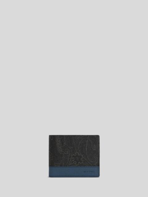 Etro BIFOLD ARNICA WALLET WITH LEATHER INSERT
