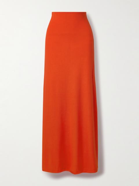 LESET Lauren Stretch-knit Maxi Skirt