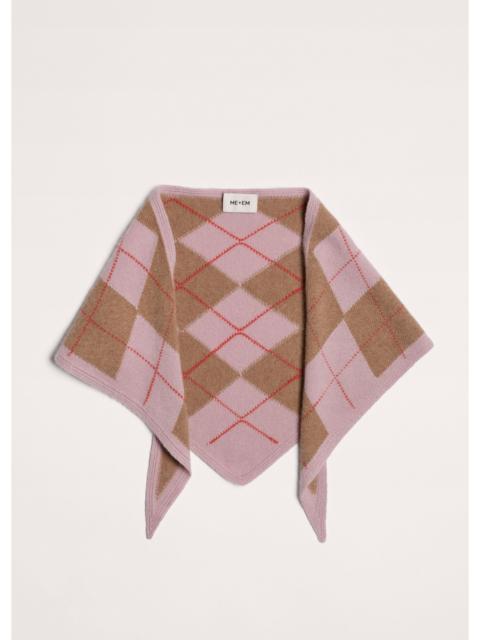 ME+EM Triangle Argyle Scarf