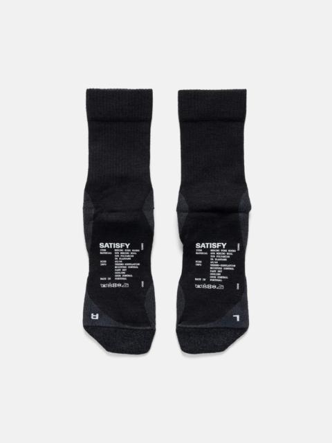SATISFY Merino Nylon Tube Socks Black