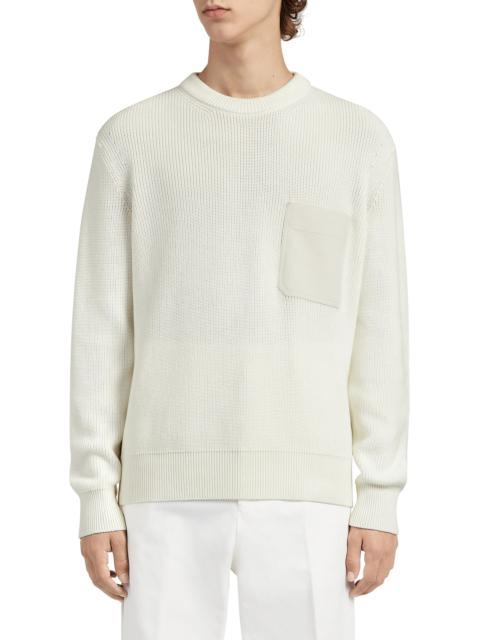 Cotton & Silk Crewneck Sweater