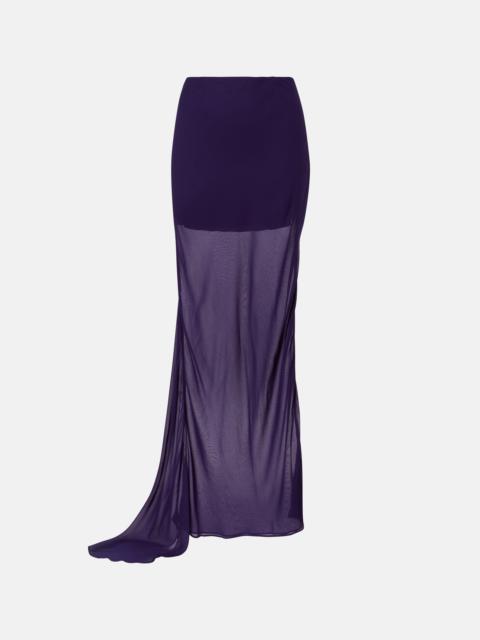 De La Vali Diosa georgette maxi skirt