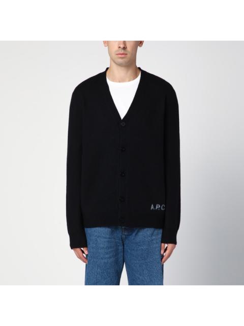 A.P.C. Black wool cardigan