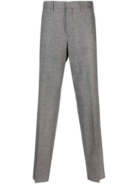 LARDINI Kurt houndstooth-pattern tapered trousers