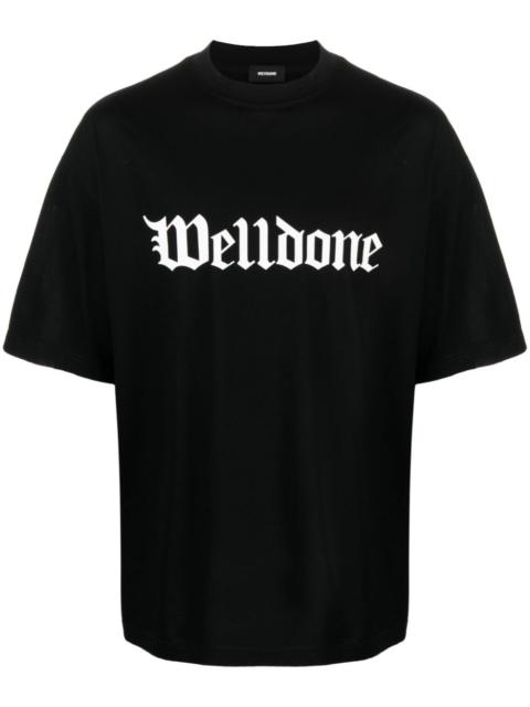 We11done logo-print cotton T-shirt