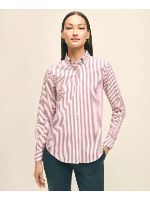 Brooks Brothers Classic Fit Stretch Supima® Cotton Non-Iron Bengal Stripe Dress Shirt