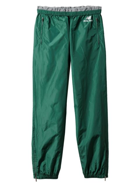 Miu Miu Women's New Balance X with Coco Gauff Technical Poplin Joggers - Green