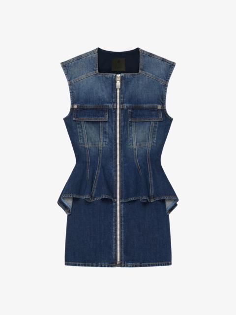 Givenchy DRESS IN DENIM WITH 4G ZIP