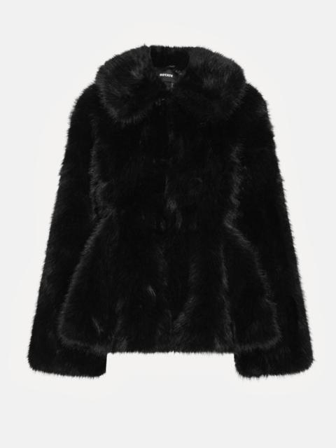 ROTATE PEEP-TOE ECO-FAUXFUR JACKET