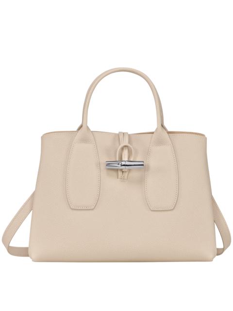 Longchamp Roseau M Handbag Paper - Leather