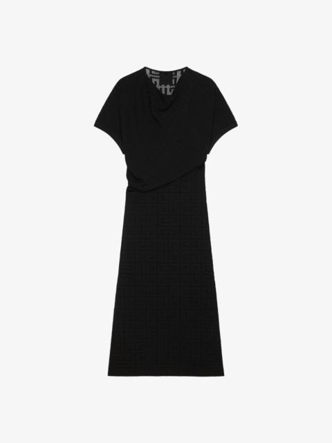 Givenchy DRAPED DRESS IN 4G JACQUARD