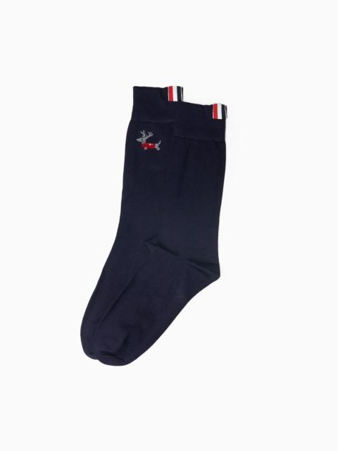 Thom Browne Holiday Reindeer Snowflake Socks