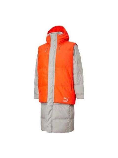 PUMA Layer Down Jacket 'Grey Orange' 598317-84