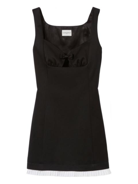 Claudie Pierlot bow-detail pleated mini dress
