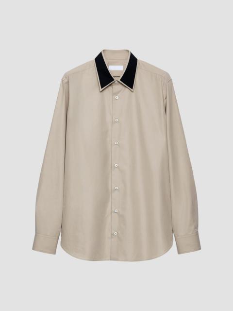 Prada Men's Cotton Shirt - Beige Khaki