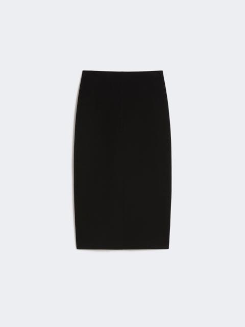 'S Max Mara Straight-fit scuba jersey skirt - BLACK