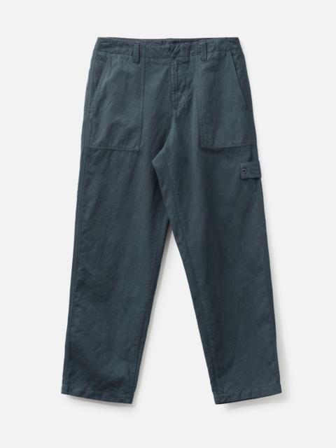 Stone Island COTTON LINEN CANVAS_S.I.GHOST FATIGUE TROUSERS
