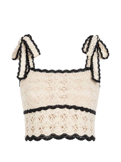 Zimmermann Aster crochet top