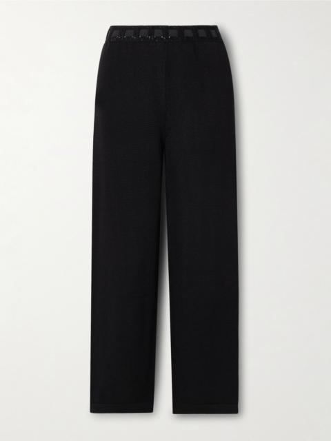 BODE Johnny cotton straight-leg pants Black