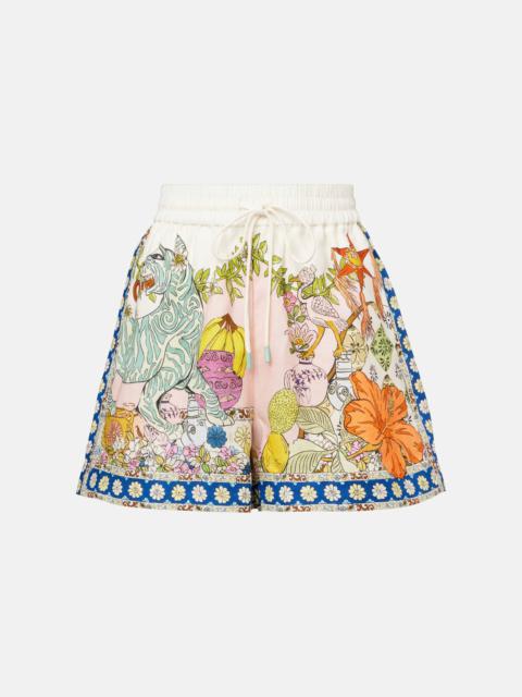 ALÉMAIS Hazel printed high-rise shorts