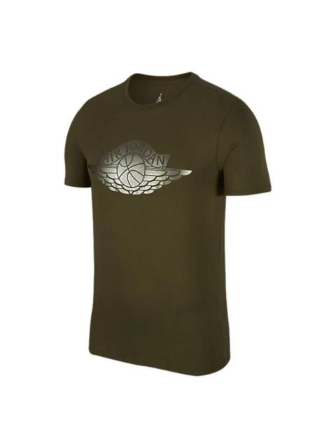 Air Jordan Wings Logo T-Shirt 'Olive Green' AA1904-395