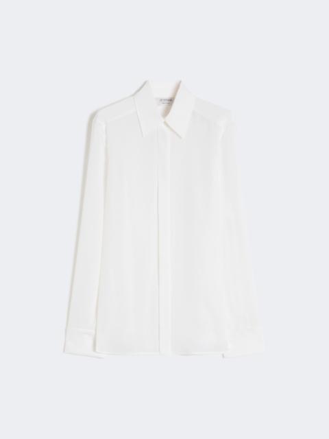 Sportmax Slim-fit silk shirt - WHITE
