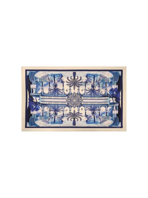 Secretos Del Haren Silk Shawl blue