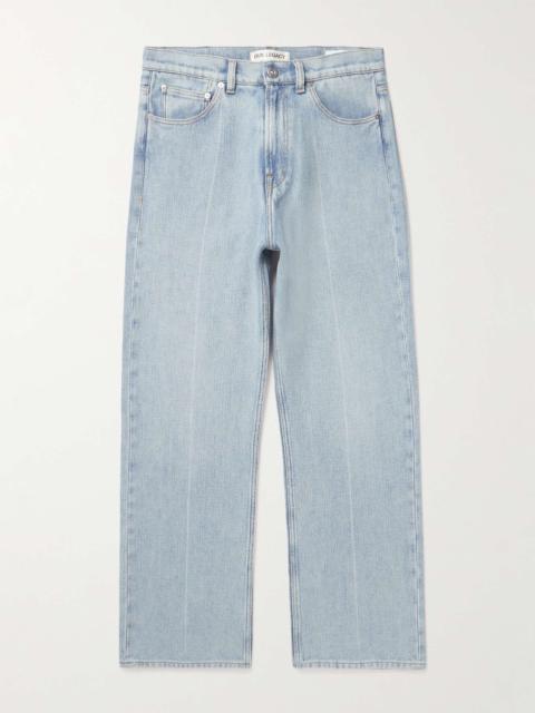 Third Cut Slim-Fit Straight-Leg Printed Jeans