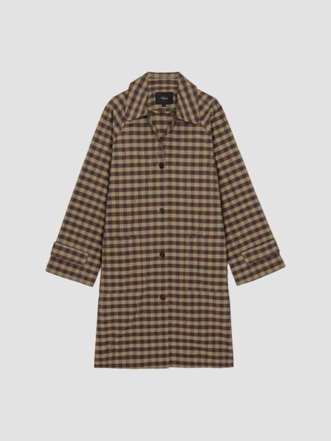 Rails Women's Mattie Oversized Check Crinkled Coat - Tapenade Check