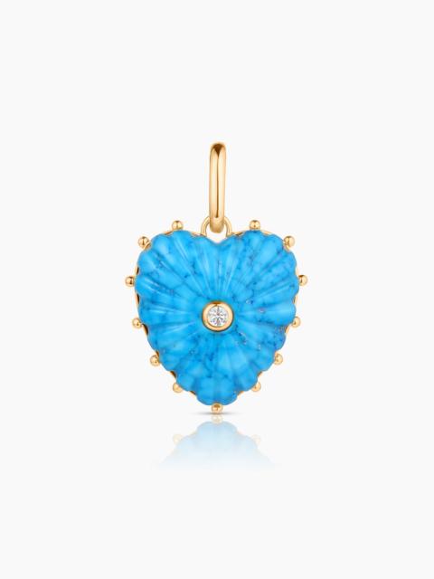 THATCH Malene Howlite Heart Clip
