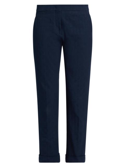 Etro Women's Milano Cotton Cigatette Trousers - Corda Scuro