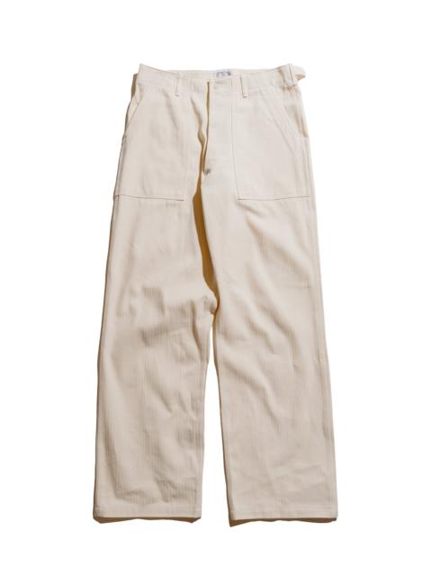The Real McCoys MP23017 Utility Trousers / White HBT Ecru