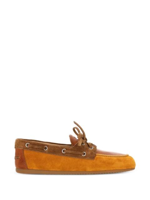 Miu Miu SUEDE LOAFERS WITH LACES