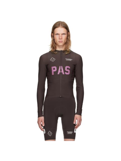 PAS NORMAL STUDIOS® Burgundy PAS Mechanism Pro Long Sleeve Top