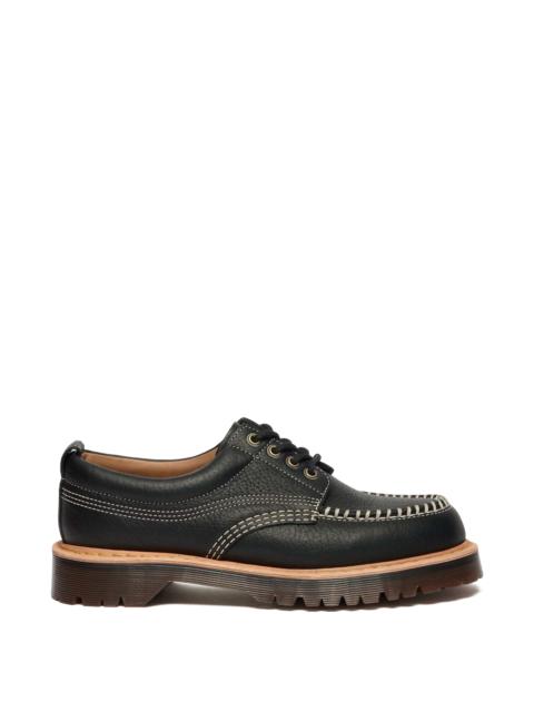 Dr. Martens Lowell Wild Grain Leather Moc Toe Shoes
