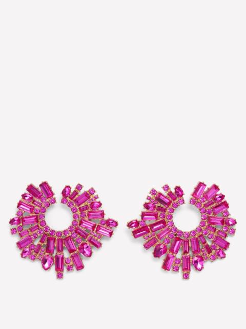 BODEN Jewel Garland Earrings-Pink