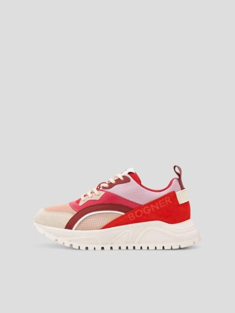 Malaga Sneaker in Coral/Pink/Beige