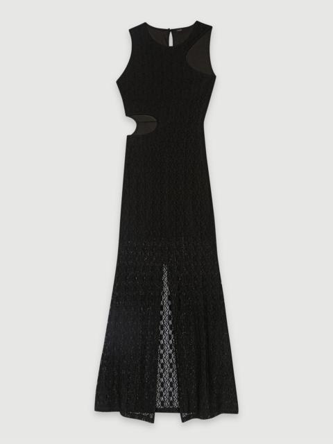 maje Lace maxi dress