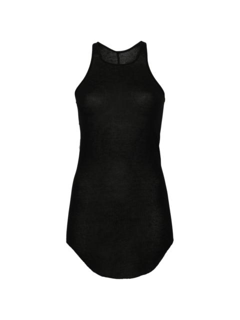 Rick Owens scoop-neck fine-ribbed tank top