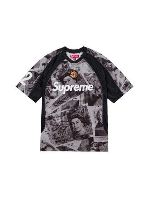 Supreme Supreme Jacquard Soccer Jersey 'Black' | REVERSIBLE