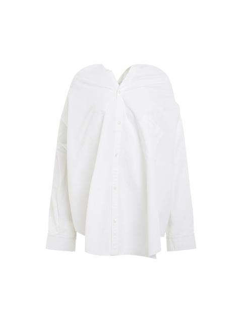 BALENCIAGA Knotted Vareuse Shirt in White