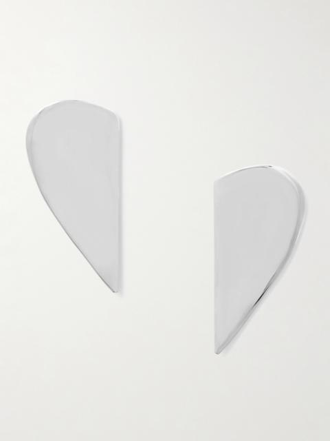 Alaïa Le Demi-caur Silver-tone Earrings