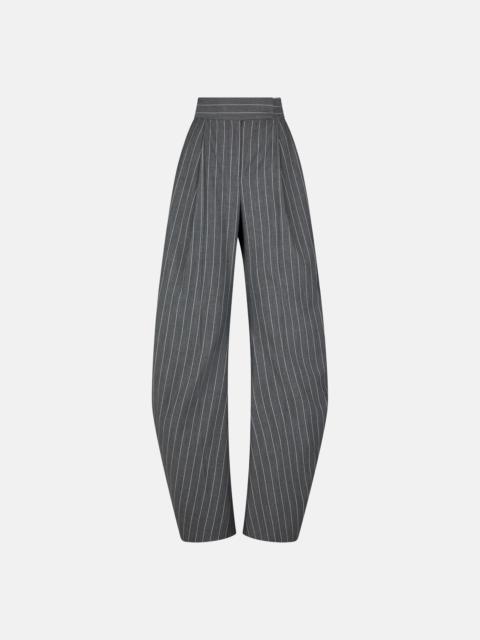 THE ATTICO ''GARY'' GREY AND WHITE LONG PANTS