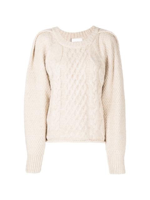 LOW CLASSIC cable-knit jumper