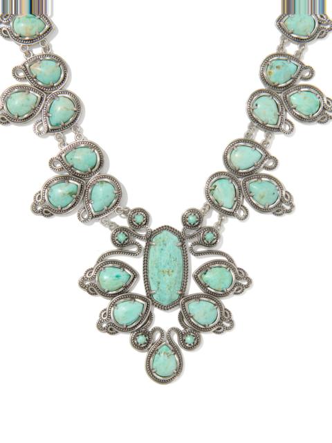 KENDRA SCOTT Tedi Vintage Silver Statement Necklace