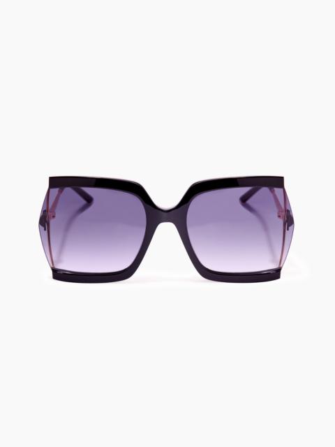 CAROLINA HERRERA Bow-Embellished Oversized Rectangular Sunglasses