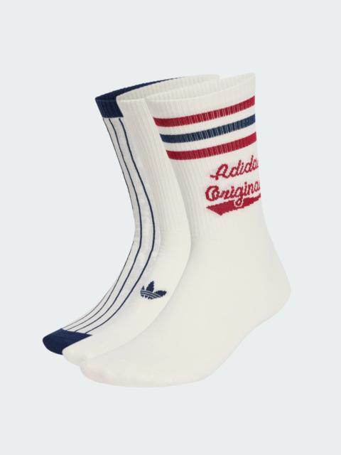 adidas RETRO SPORT CREW SOCKS 2 PAIRS