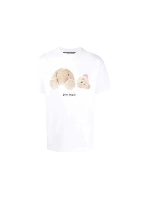 Palm Angels Palm Angels Bear Classic Tee White Brown